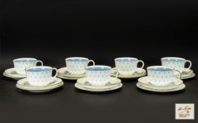 Susie Cooper Bone China Mid Century Part Teaset Approx 25 pieces in total,