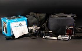 A Collection of Cameras to include PRAKTICA MLT 3, PLUS OTHERS.