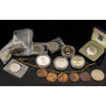 A Small Mixed Lot Of Commemorative Coins To include obne Bermuda Crown, Gibraltar Crown,