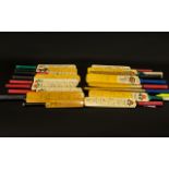 Cricket Interest - A Large Collection Of Miniature Cricket Bats 18 in total including 9 Lancashire