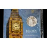 United Kingdom Fine Silver Big Ben £100.00 Coin, Struck to Mint / Uncirculated Standard.
