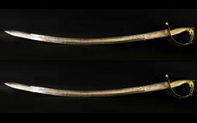 Two Indian Made Display Purposes Cavalry Swords Overall length, 36 inches,