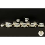 Royal Albert 'Sandringham' Bone China Paragon Set of 6 Cups Saucers and Side Plates (18) pieces in