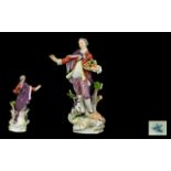 Meissen Late 19th - Earlier 20th Century Hand Painted Porcelain Figure,