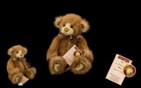 Charlie Bears Handmade Ltd and Numbered Edition Bear - Named Mikey with Bells. No CB094042.
