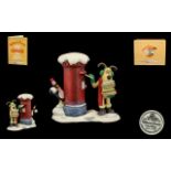 Wallace & Gromit Ltd and Numbered Edition Hand Painted Figure - Feathers McGraw ' Royal Mail