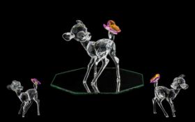Swarovski Crystal Disney Figure ' Bambi Series ' Bambi. No 9100 NR 000 114.
