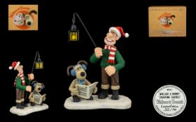Wallace and Gromit Ltd and Numbered Edition Hand Painted Figure ' Cracking Carols ' WGCSII.