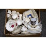 A Mixed Collection Of Ceramics A varied lot to include several royal commemorative items,
