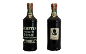 Porto Nieport 1952 Colhetta Bottle Of Vintage Port Produced from a crop of a single,