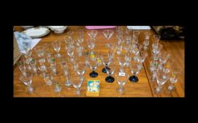 A Large Quantity Of Vintage Glassware To Include Babysham, Pink Lady, Snowball Etc. Please See
