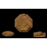 Robert Thompson Mouseman Of Kilburn Mid 20th Century Oak Cheese Board Of octagonal form with