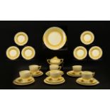 Wedgwood & Co Limited Art Deco Part Tea Service Fifteen pieces in total, pattern number 2764,