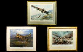 WWII Aeronautic/ Vera Lynn Interest A Collection Of Limited Edition Artist Signed Framed Prints Each