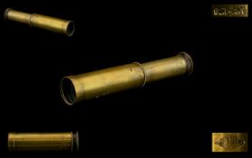 Vintage Miniature Emo Seibert Wetzlar Pocket Telescope Brass cased magnifier marked 'Wetzlar