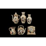 Masons Ironstone China Mandalay Pattern Six Piece Collection to include coffee pot, two vases,