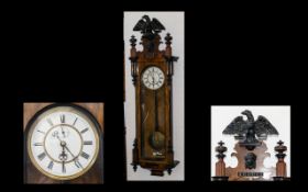 Vienna Wall Clock Late 19th/Early 20th century wall clock of typical form,
