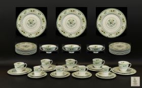 Royal Doulton 'Provencale' Dinner Service Comprising approx 50 pieces in total to include 10 cups