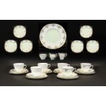 Royal Vale Part Teaset comprises various cups, saucers and side plates.