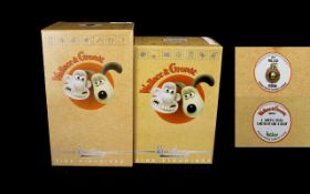 Two Robert Harrop Designs Wallace And Gromit Figurines WG13 -Wallace And WGFG01 - A Bakers Dozen,