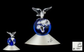 Swarovski - Full Cut Crystal Planet Exclusive Millennium Edition for The Year 2000,