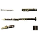 Hawkes and Son Superior Class Early Ebonised Wooden Jazz Clarinet. All Sections of Clarinet Marked