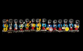 Robertson's Golden Shred Advertising Interest Jazz Band Figurines fourteen in total,
