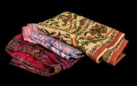 Liberty Of London A Collection Of Vintage Silk Scarves And Foulards Four items in total to include