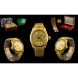 Rolex 18ct Yellow Gold Stylish Ladies Automatic Date-Just Chronometer Wrist Watch.