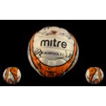 Blackpool Football Club Interest Signed Mitre Football 2008-2009 signed by the first team squad,