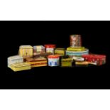 A Collection of 20 Assorted Old Sweet & Biscuit Tins. A colourful and interesting collection. Please