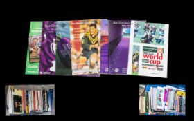 A Large Quantity Of Mixed Sporting Programmes Mainly rugby interest,