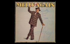 George Melly Jazz Autograph on LP Sleeve & Record. Please see photographs.