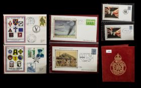 A Red Velvet Multi-Ring Benham First Day Cover Album (no. 9 of 500) with twenty five small Benham