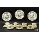 A Collection of Bone China to include 'Rosina' four cups, saucers and sandwich/cake plates,