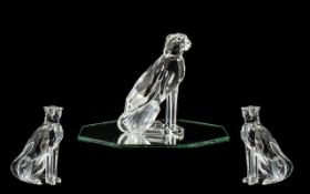 Swarovski Silver Crystal Wild Animal Figure - African Wildlife Collection ' Cheetah ' Designer