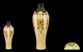 Moorcroft Modern Hand Painted and Large Tubelined Vase - of excellent form.