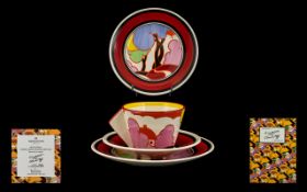 Wedgwood Bizarre Clarice Cliff Hand Painted Limited Edition Conical Teacup,