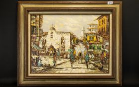 Original Impasto Oil On Canvas Depicting