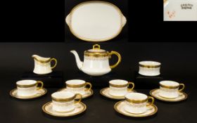 Cauldon China Coffee Set - for six. With