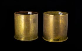 Military Interest Signed Trench Art Shel