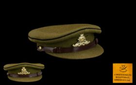 ENGLISH ARMY PEAK CAP. Made by J. Dege&sons London, please see accompanying image.
