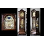 A Superb Quality Chain Driven Mahogany 8 Day Long Case Clock triple chime movement Whittingham,