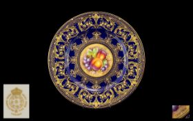 Royal Worcester - Superb Quality Hand Painted and Signed Cabinet Plate.