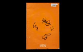 Take That Autographs of All Four on UK Tour Programme 2006.