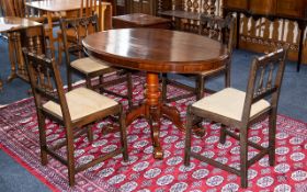 A Victorian Tilt Top Lou Table of oval form,