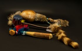 A Collection Of North American And Canadian Instruments Modelled after traditional native