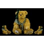 Bo Bear Designs Ltd Edition Handmade Mohair Articulated Teddy Bear, by Stacey Lee Terry. c.1980's.