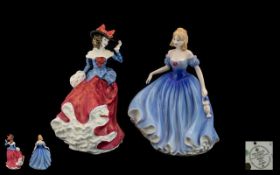 Two Royal Doulton Figures 'Janet' and 'Melissa'.