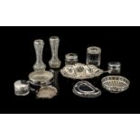 A Small Collection Of Silver Items To include a bon bon dish , hallmarked Birmingham H - 1932,